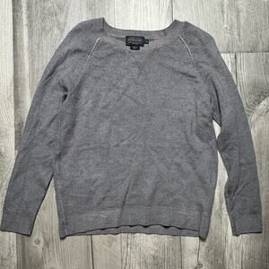 Vintage Pendleton Women’s Gray Wool Sweater Elbow Patches Size XS